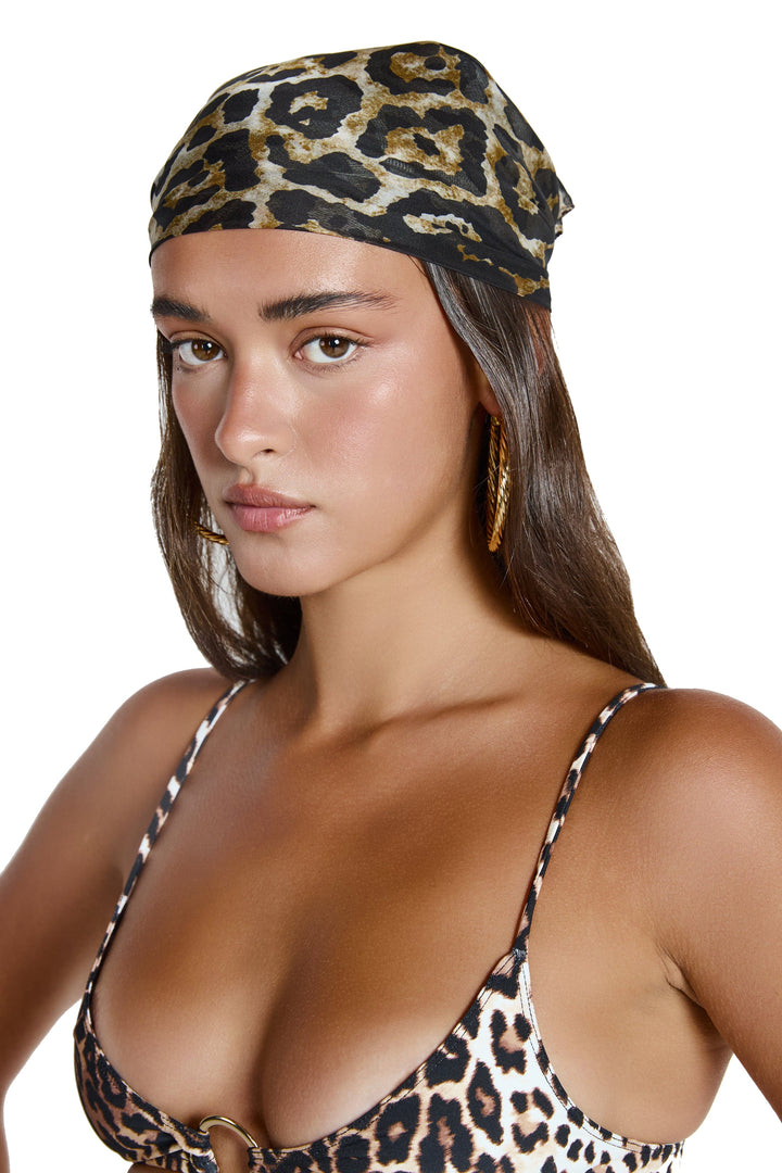 SILK scarf- leopard  -  ACCESSORIES  -  B Ā M B A S W I M
