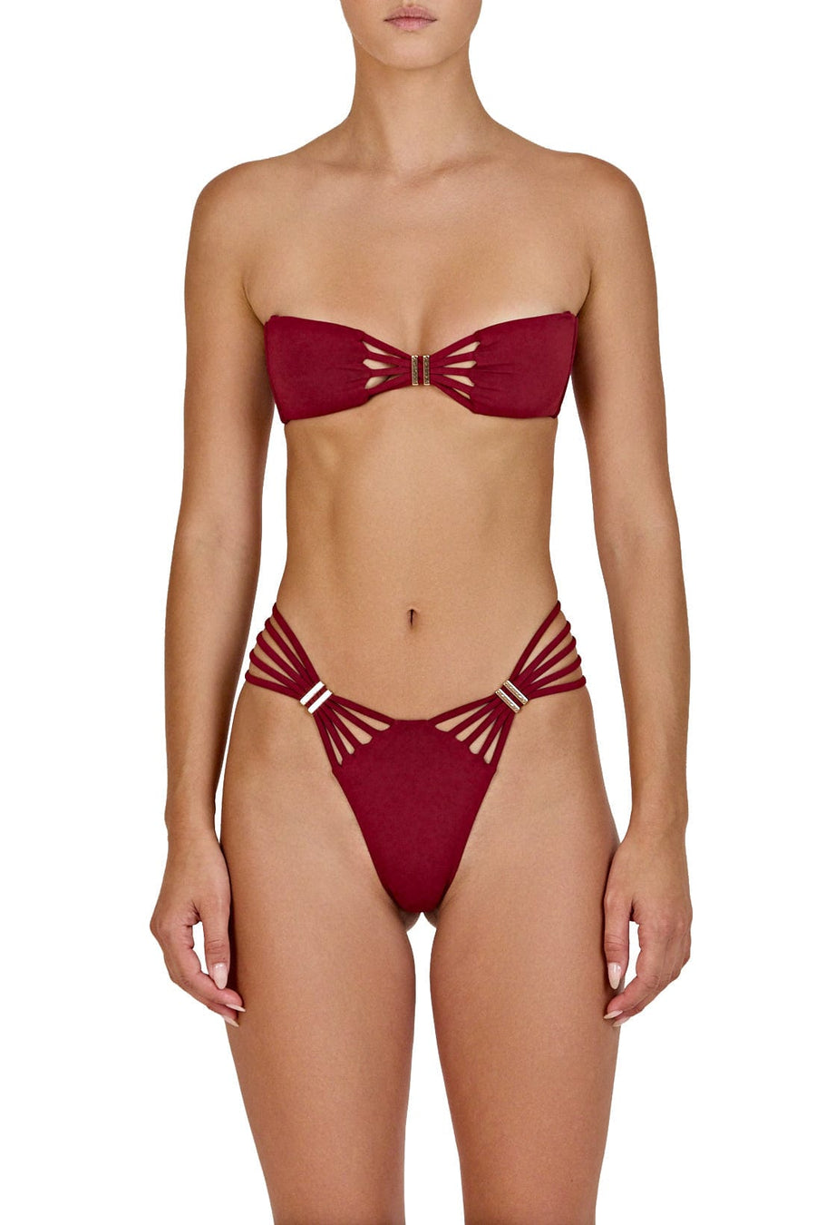 SIRENS top - maroon  -  SWIM TOPS  -  B Ā M B A S W I M