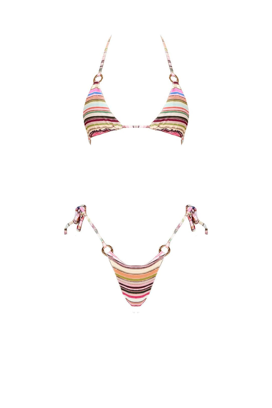 TROPIQUE top- multi stripe  -  SWIM TOPS  -  B Ā M B A S W I M